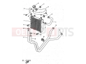 YAMAHA Aerox 50 YQ 50 YQ50 AEROX (5DP1) 1997 RADIATOR & HOSE