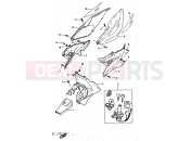 YAMAHA Aerox 50 YQ 50 YQ50 AEROX (5DP1) 1997 SIDE COVER