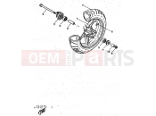 YAMAHA Aerox 50 YQ 50 YQ50 AEROX (5DP1) 1997 FRONT WHEEL