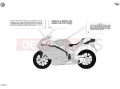 DUCATI 2004 998 Final Ed. WARNING LABELS USA » UNCLASSIFIED