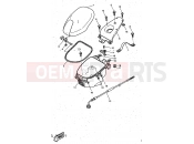 YAMAHA Aerox 50 YQ 50 YQ50 AEROX (5CK1) 1997 ASIENTO & PORTAEQUIPAJE