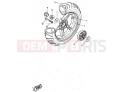 YAMAHA Aerox 50 YQ 50 YQ50 AEROX (5CK1) 1997 RUEDA TRASERA