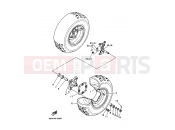 YAMAHA YFM 350 YFM350X YFM350XJ 3GDK 1997 FRONT WHEEL