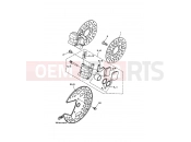 YAMAHA YFM 350 YFM350X YFM350XJ 3GDK 1997 FRONT BRAKE CALIPER