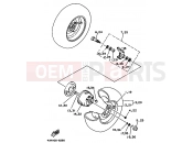 YAMAHA YFM 350 YFM350U YFM350UJ 4UH4 1997 FRONT WHEEL