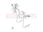 YAMAHA YFM 350 YFM350U YFM350UJ 4UH4 1997 STEERING HANDLE & CABLE