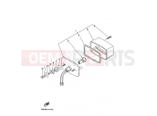 YAMAHA YFM 350 YFM350U YFM350UJ 4UH4 1997 TAILLIGHT