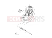 YAMAHA XV 535 Virago XV535 VIRAGO (4KUY) 1997 FRONT WHEEL