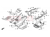 HONDA FJS400D6 ED SILVER WING 400 2006 F-11 FLOOR STEP/UNDER COVER