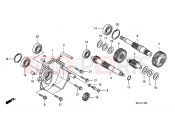 HONDA FJS400D6 ED SILVER WING 400 2006 E-15 TRANSMISSION
