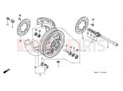 HONDA PC800 Pacific Coast 1996 F-13 FRONT WHEEL