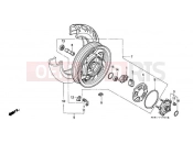 HONDA PC800 Pacific Coast 1996 F-15 REAR WHEEL