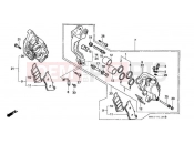 HONDA PC800 Pacific Coast 1996 F-11 FRONT BRAKE CALIPER