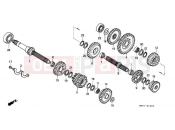 HONDA PC800 Pacific Coast 1996 E-15 TRANSMISSION