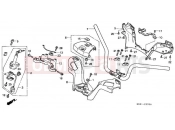 HONDA PC800 Pacific Coast 1996 F-7 HANDLE PIPE/TOP BRIDGE