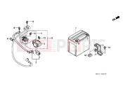 HONDA PC800 Pacific Coast 1996 F-30 BATTERY