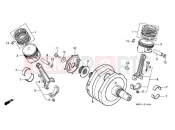 HONDA PC800 Pacific Coast 1996 E-14 CRANKSHAFT/PISTON