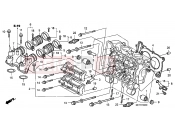 HONDA FJS400D7 ED SILVER WING 400 2007 E-2 CYLINDER HEAD