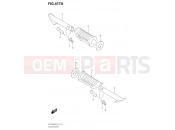 SUZUKI UK110 M0 (2020) Address (P02,P19,DE1214L) 417A - PILLION FOOTREST