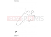 SUZUKI UK110 M0 (2020) Address (P02,P19,DE1214L) 460A - FRONT FENDER