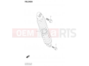 SUZUKI UK110 M0 (2020) Address (P02,P19,DE1214L) 545A - REAR SHOCK ABSORBER