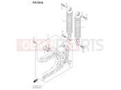 SUZUKI UH125 M0 (2020) Burgman (P2,P19,C81324L) 541A - REAR SWINGINGARM