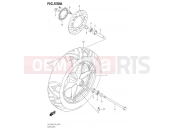 SUZUKI UH125 M0 (2020) Burgman (P2,P19,C81324L) 530A - FRONT WHEEL