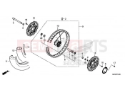 HONDA Africa Twin CRF1100AL 2020 F-14-20 FRONT WHEEL