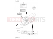 SUZUKI GSX-R1000RA & RZA M0 (2020) (E21,DM11GLZ) 496B - LABEL