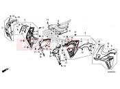 HONDA Africa Twin Adv. Sport CRF1100A2L 2020 F-45-1 MIDDLE COWL