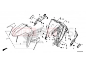 HONDA Africa Twin Adv. Sport CRF1100A2L 2020 F-10 FRONT FENDER