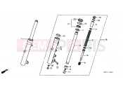 HONDA FJS600D5 ED SILVER WING 2005 F-14 FRONT FORK