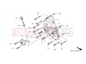 HONDA FJS600D5 ED SILVER WING 2005 E-7 RIGHT CRANKCASE COVER