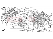 HONDA FJS600D5 ED SILVER WING 2005 E-2-1 CYLINDER HEAD (FJS600D3/D4/D5/A3/A4/A5)