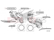 HONDA NC750DJ 2018 MARK/STRIPE FOR NH436M & R381C