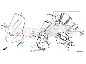 HONDA NC750DJ 2018 METER VISOR/WINDSCREEN