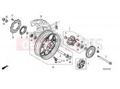 HONDA NC750DJ 2018 REAR WHEEL
