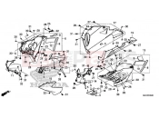 HONDA CBR1000STL CBR1000ST Fireblade 2020 F-45 MIDDLE COWL