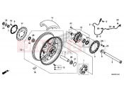 HONDA CBR1000STL CBR1000ST Fireblade 2020 F-19-40 REAR WHEEL