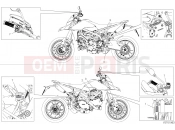 DUCATI 2021 HYPERMOTARD 950 RVE POSITIONING PLATES [MOD:HYM RVE;XST:JAP]