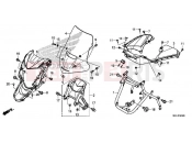 HONDA NC750XAL NC750XA 2020 F-43 FRONT COWL
