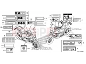 HONDA NC750XAL NC750XA 2020 F-49 CAUTION LABELS