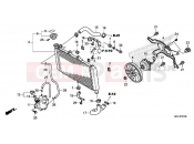 HONDA NC750XAL NC750XA 2020 F-41 RADIATOR