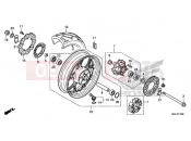 HONDA NC750XAL NC750XA 2020 F-19 REAR WHEEL