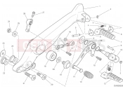 DUCATI Scrambler Icon Dark FOOTRESTS, LEFT [MOD:SCR800DK]