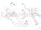 DUCATI Scrambler Icon Dark EXHAUSRT PIPE ASSY [MOD:SCR800DK]