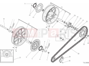 DUCATI Scrambler Full Throttle RUOTA ANTERIORE E POSTERIORE [MOD:SCR800FT]