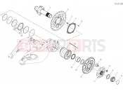 DUCATI Diavel 1260 S REAR WHEEL SPINDLE [MOD:DVL1260S]