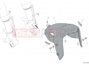 DUCATI Diavel 1260 Lamborghini FRONT MUDGUARD [MOD:DVLAMBO]