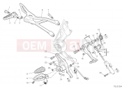 DUCATI Diavel 1260 Lamborghini FOOTRESTS, RIGHT [MOD:DVLAMBO]